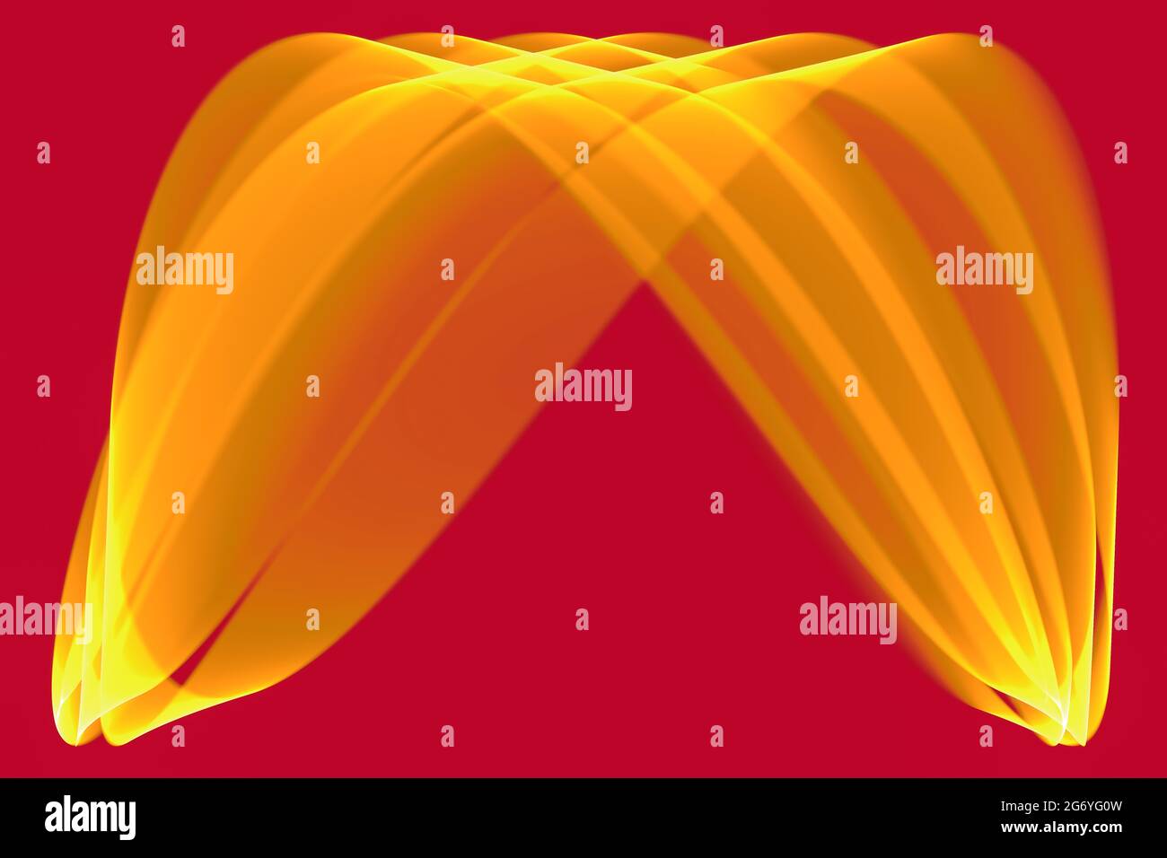 Abstract modern dynamic stylish red and yellow decorative pattern wave ...