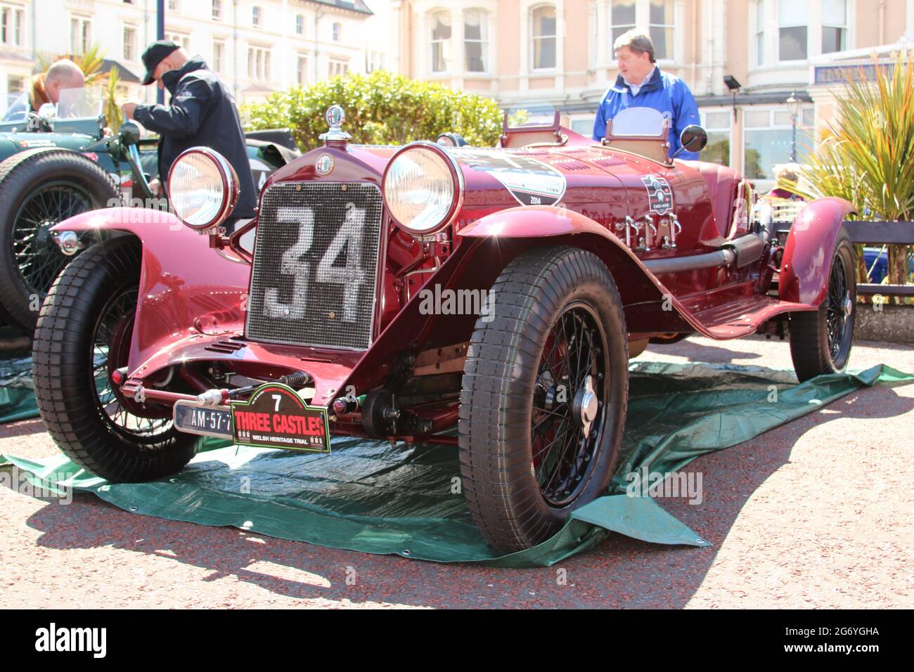 The three castles welsh classic rally Llandudno promenade .The rally ...