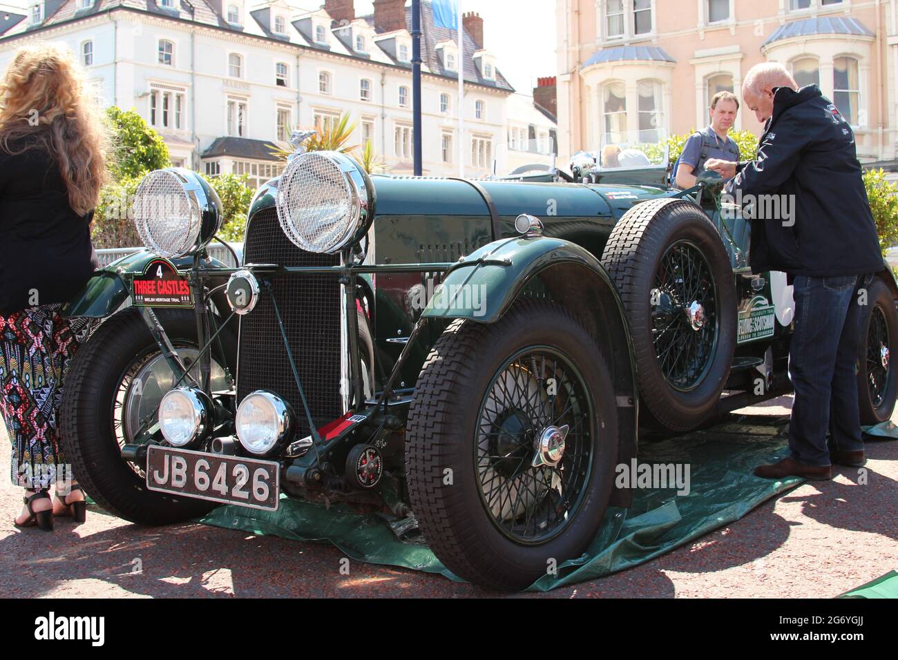 The three castles welsh classic rally Llandudno promenade .The rally ...