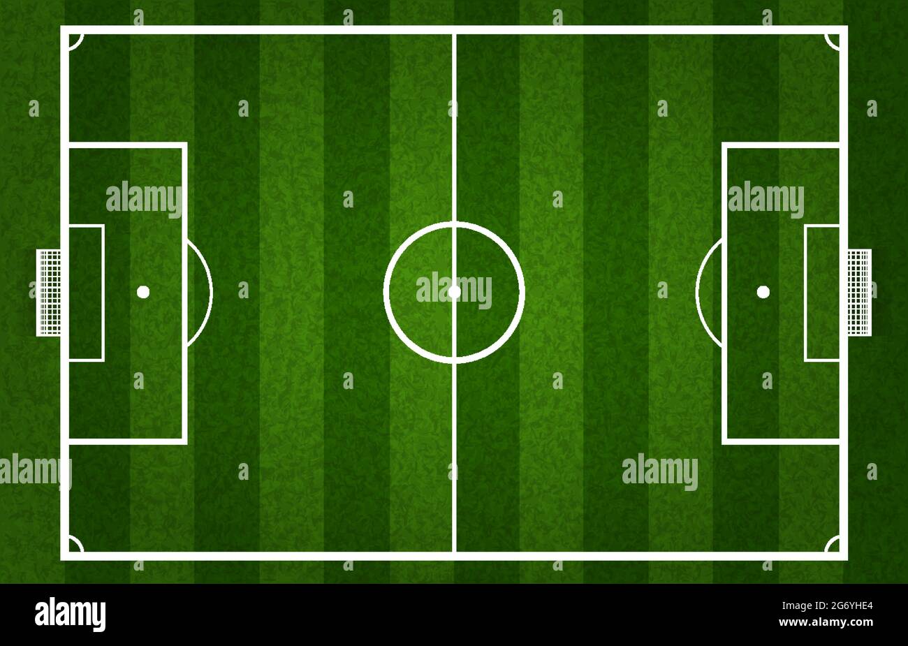 Vector Green Soccer Field Or Football Field Gridiron Stock Vector Image Art Alamy
