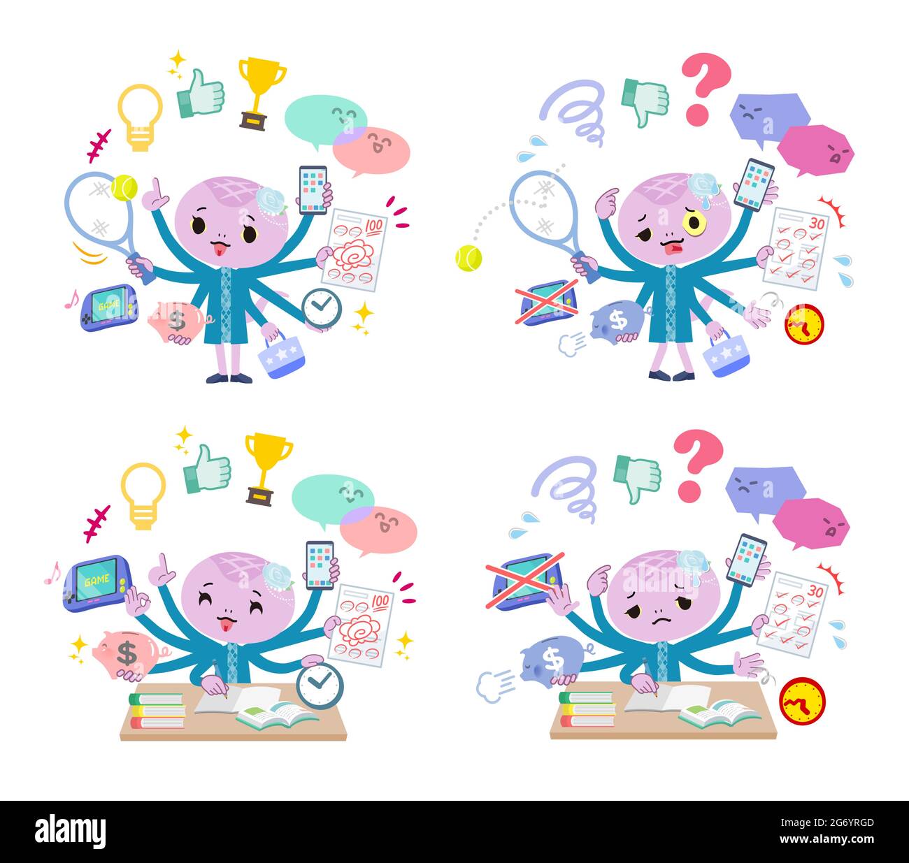 Simultaneous vector vectors hi-res stock photography and images - Alamy