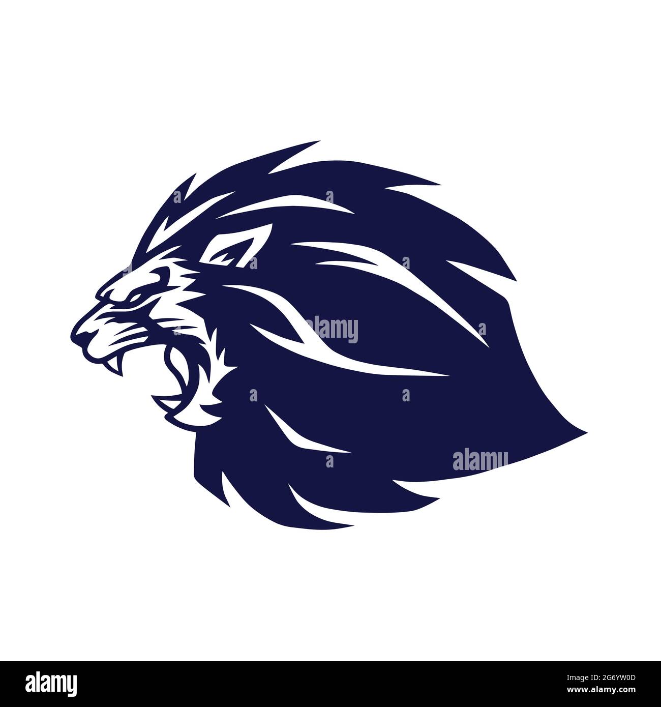 Roaring Lion Logo Mascot Vector Stock Vector