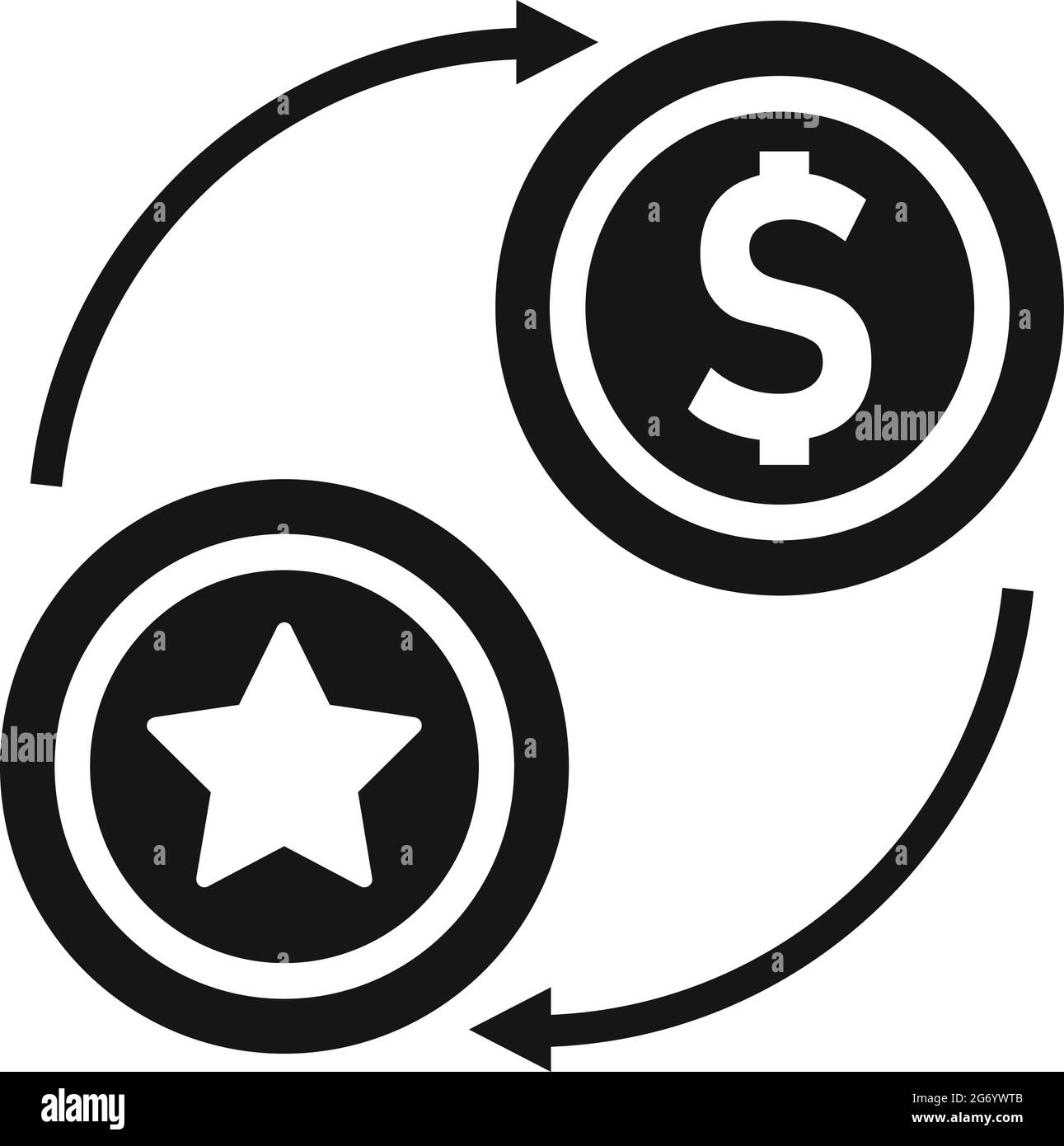 Token exchange icon simple vector. Bitcoin crypto Stock Vector Image & Art  - Alamy