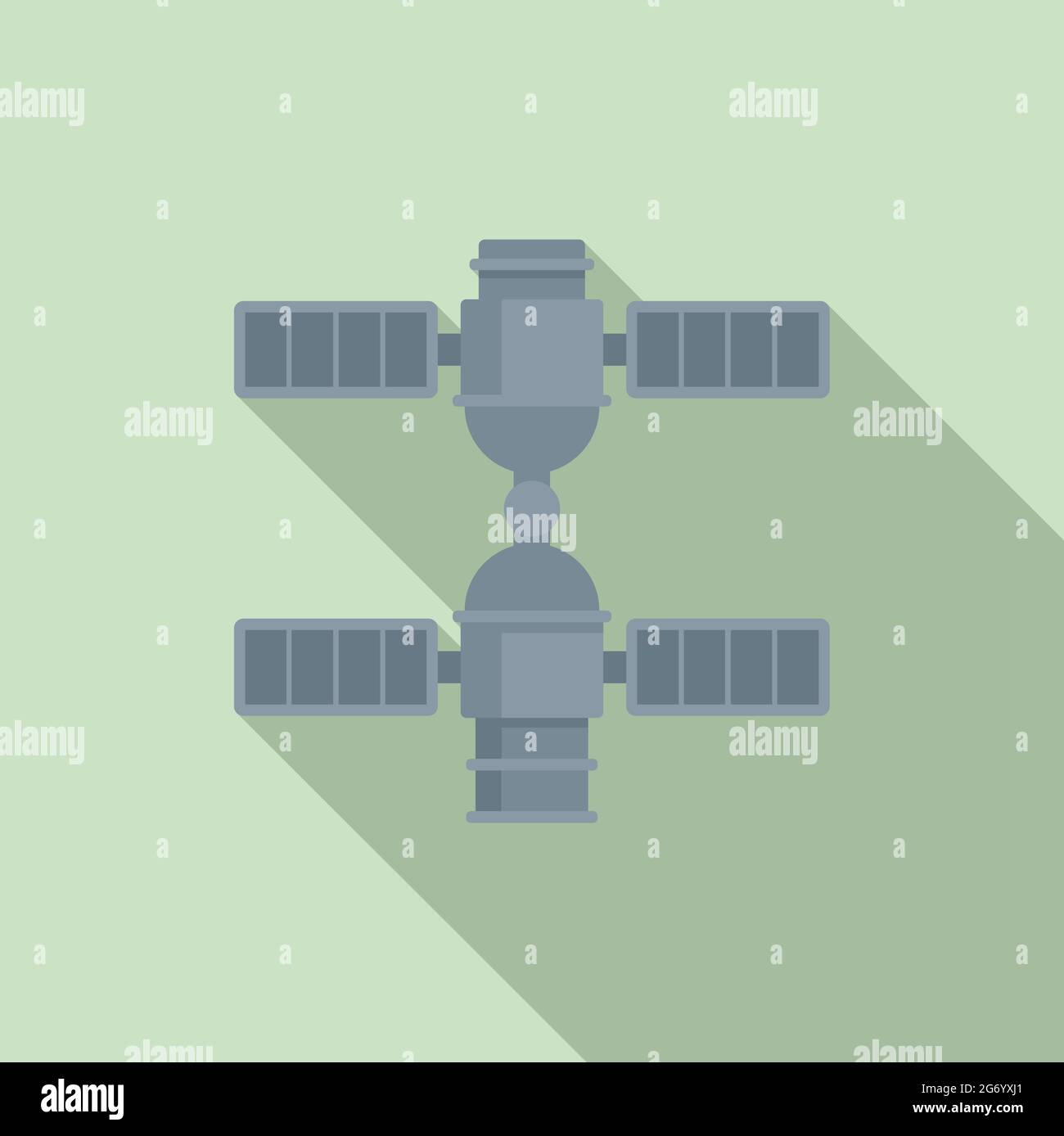 Science space station icon flat vector. Mars exploration Stock Vector ...
