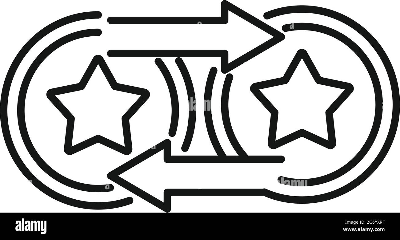 Token exchange icon outline vector. Bitcoin wallet Stock Vector