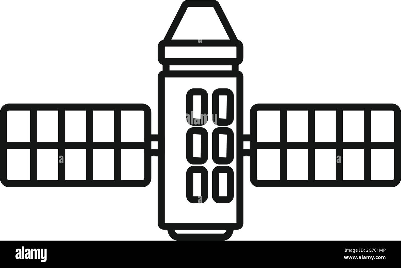 Science space station icon outline vector. Mars exploration Stock Vector