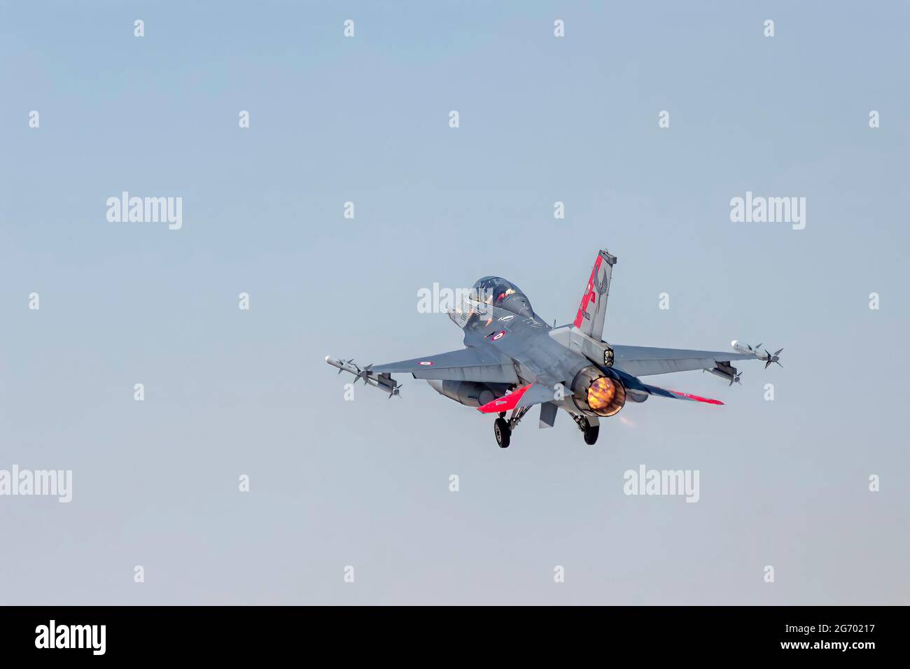 Konya-Turkey- 07 01 2021:Demonstrations of warplanes during the exercise with international participation in Turkey with the name Anatolian Eagle Stock Photo