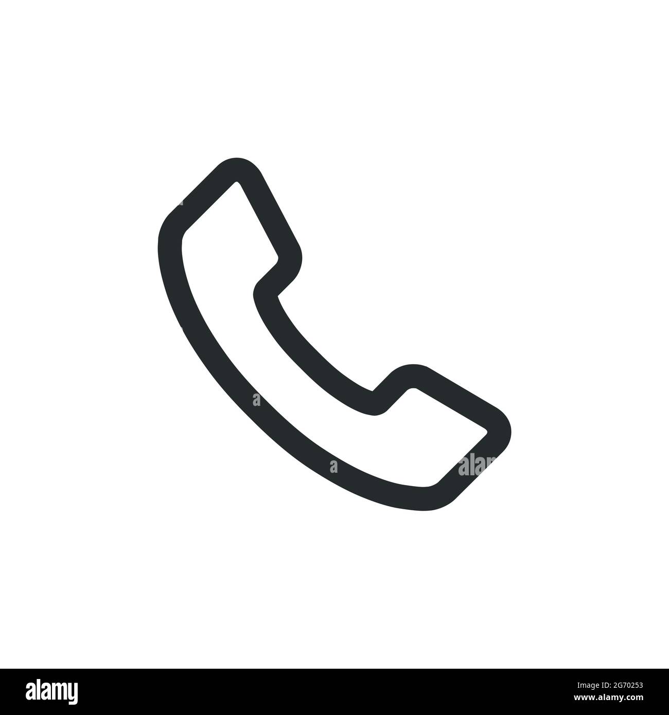 Phone vector symbol call icon communication. Connection telephone sign  business contact flat illustration. Support phone icon isolated white  concept Stock Vector Image & Art - Alamy