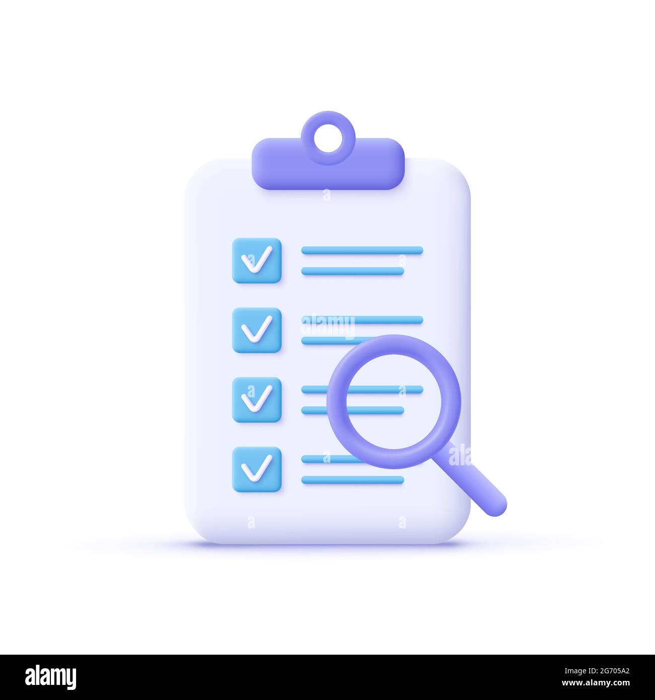 Successfully complete business assignments icon. Magnifying glass with ...