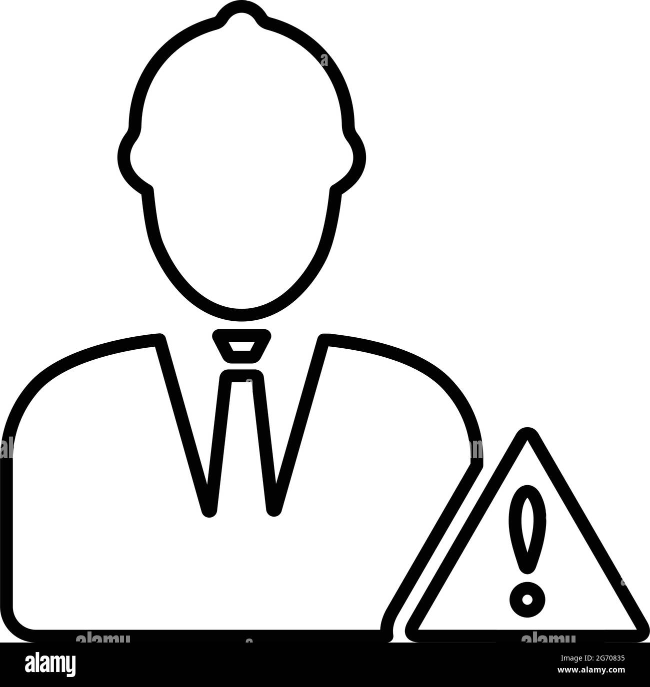 Warning, emergency service icon - Vector EPS file. Perfect use for ...