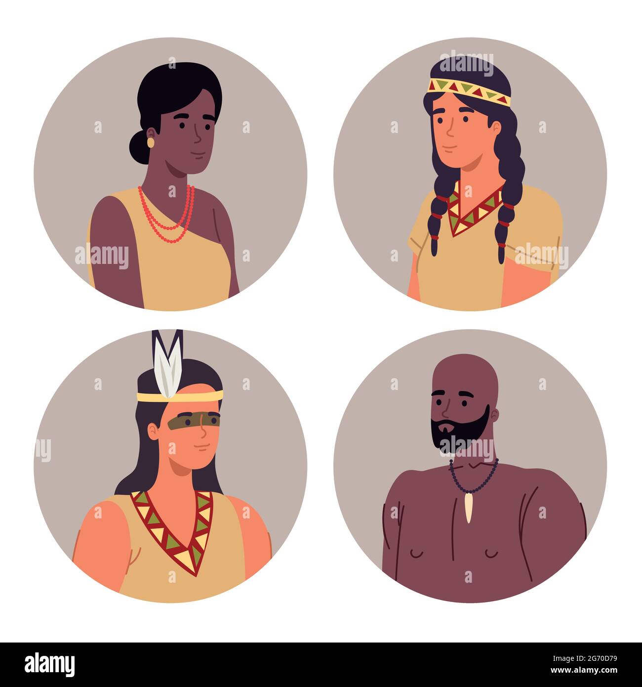 four aborigines characters Stock Vector Image & Art - Alamy