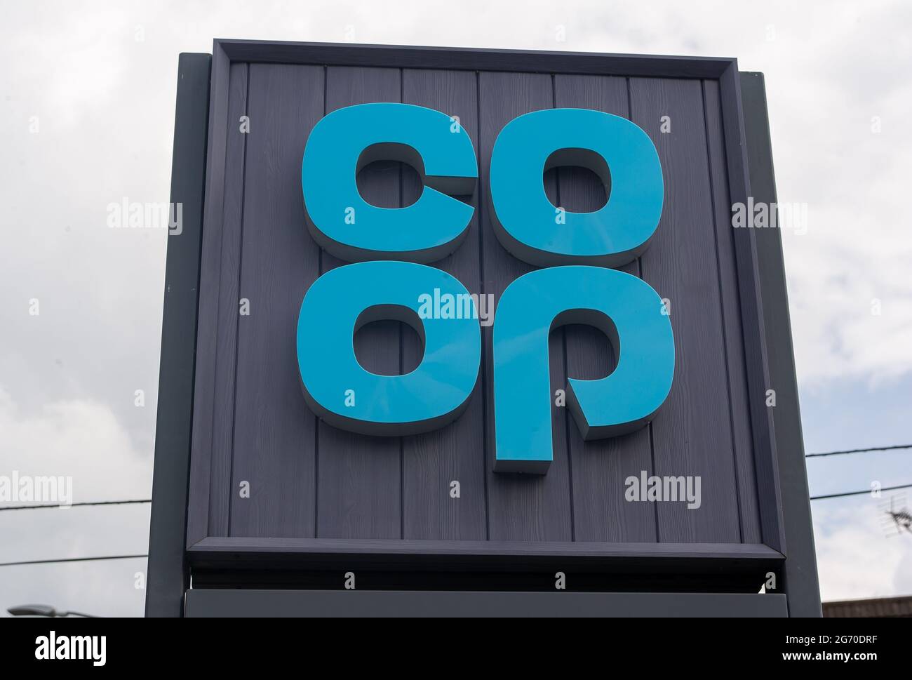 Iver, Buckinghamshire, UK. 9th July, 2021. The Coop supermarkets have