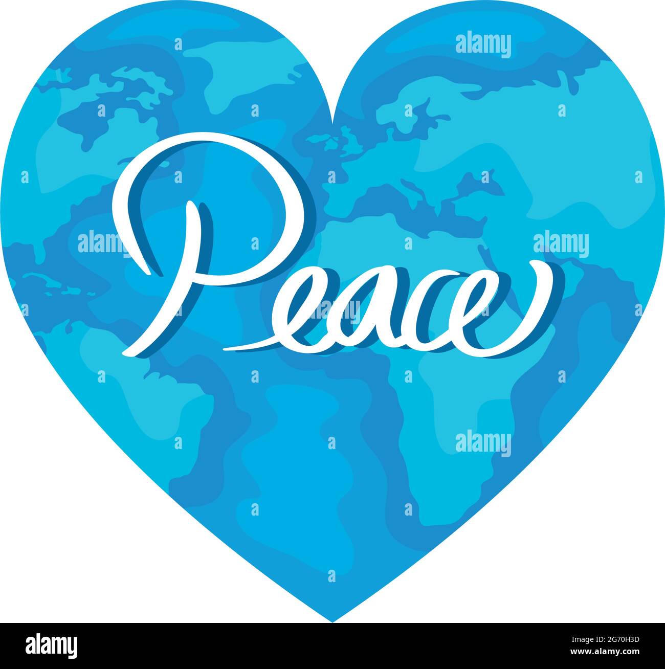 peace world heart Stock Vector Image & Art Alamy