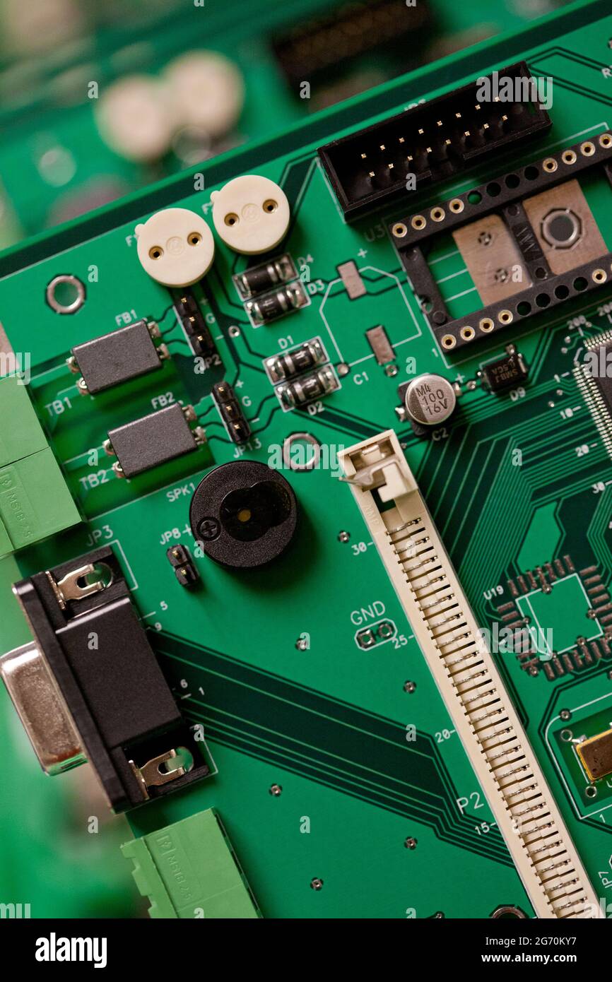 Close up detail circuit boards and micro chips Stock Photo - Alamy