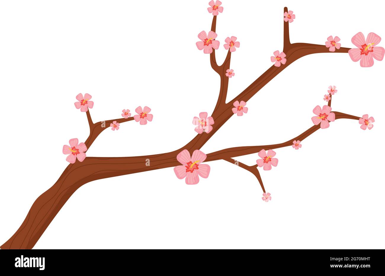 korean tree branch Stock Vector Image & Art Alamy