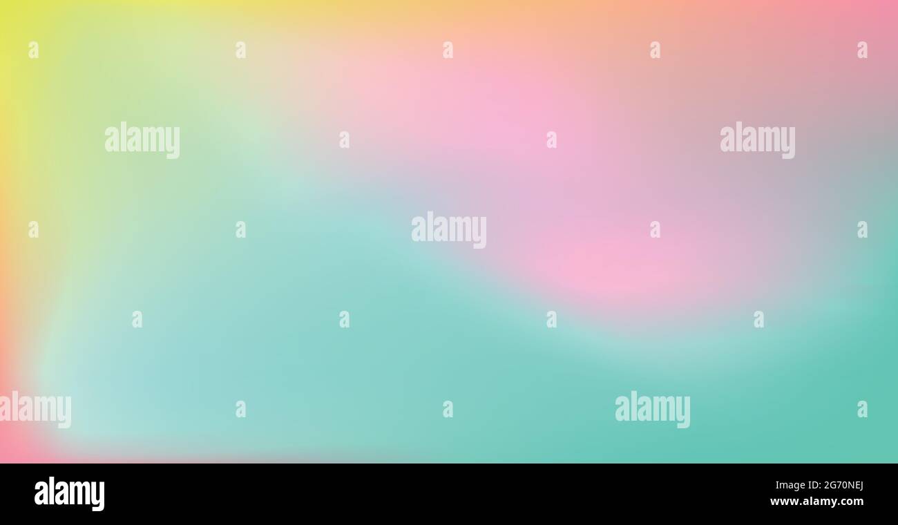 Abstract blurred green and yellow gradient background texture - Vector illustration Stock Vector