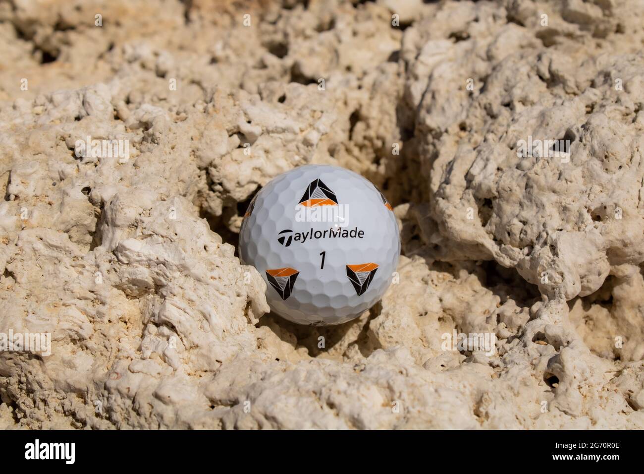 Golf ball promotion for local golf shop in Hawaii Stock Photo Alamy