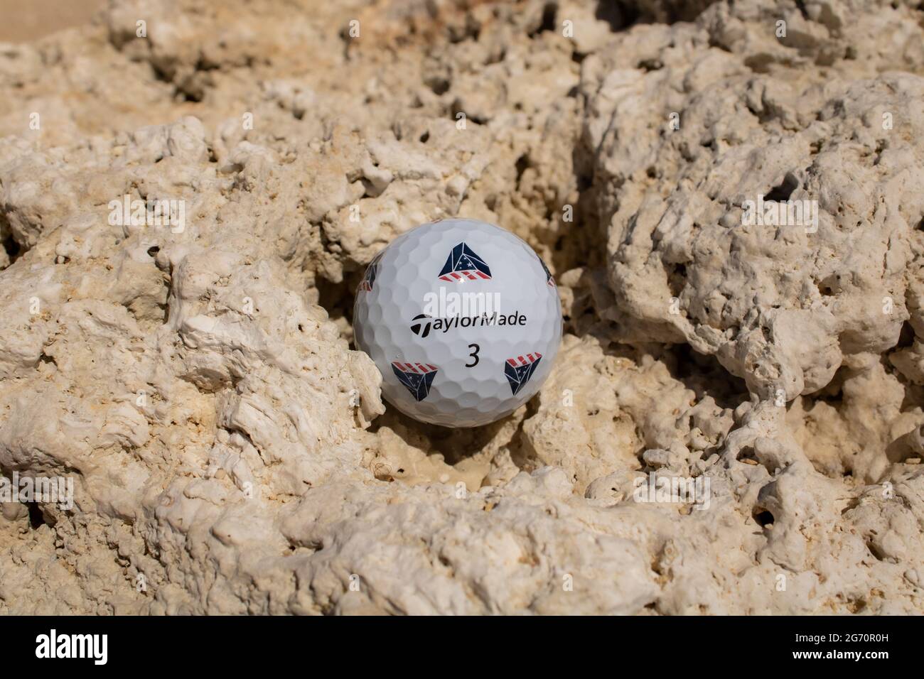 Golf ball promotion for local golf shop in Hawaii Stock Photo Alamy