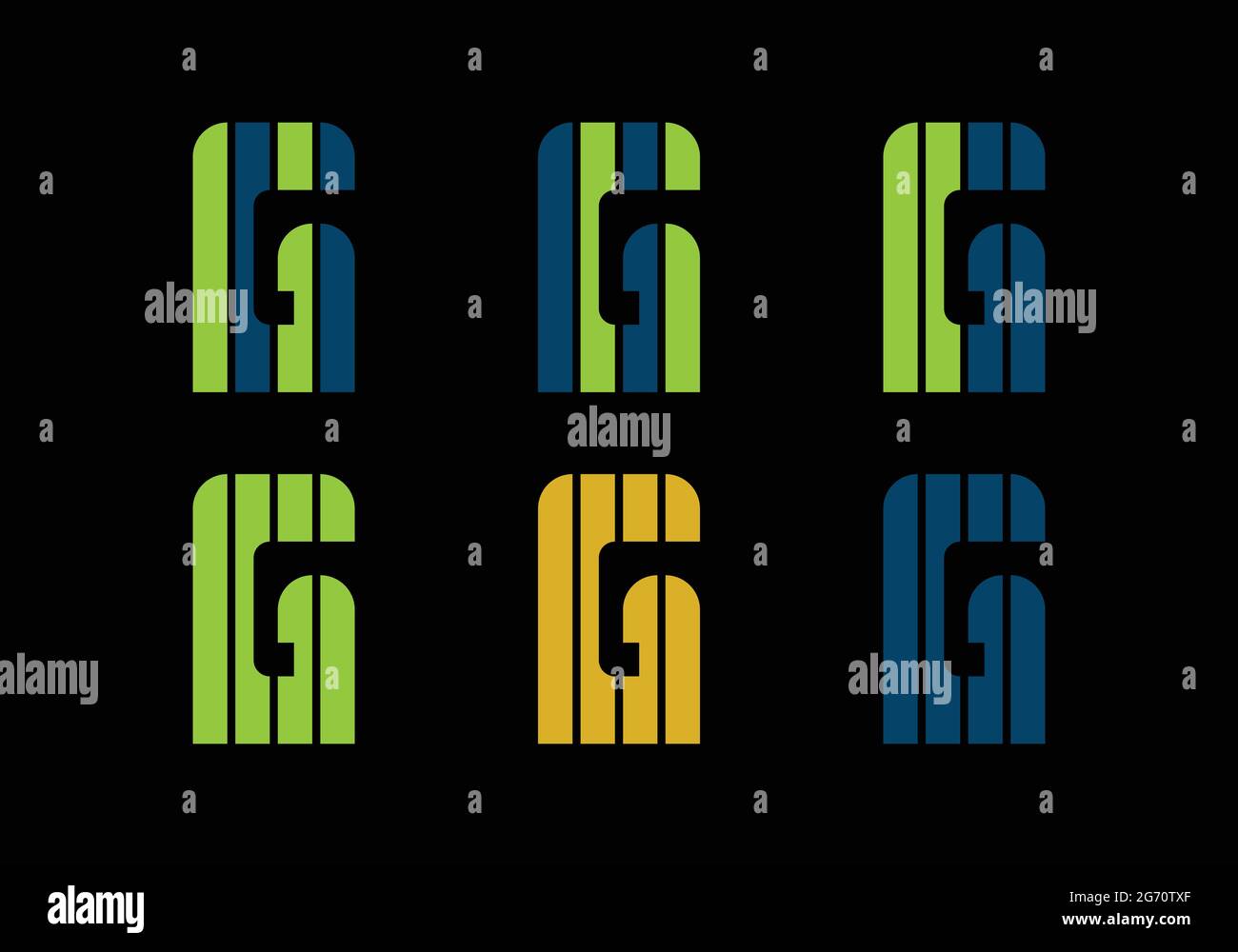 Initial Monogram Letter G Logo Design Vector Template G Letter Logo Design G Letter for Your Brand Stock Vector