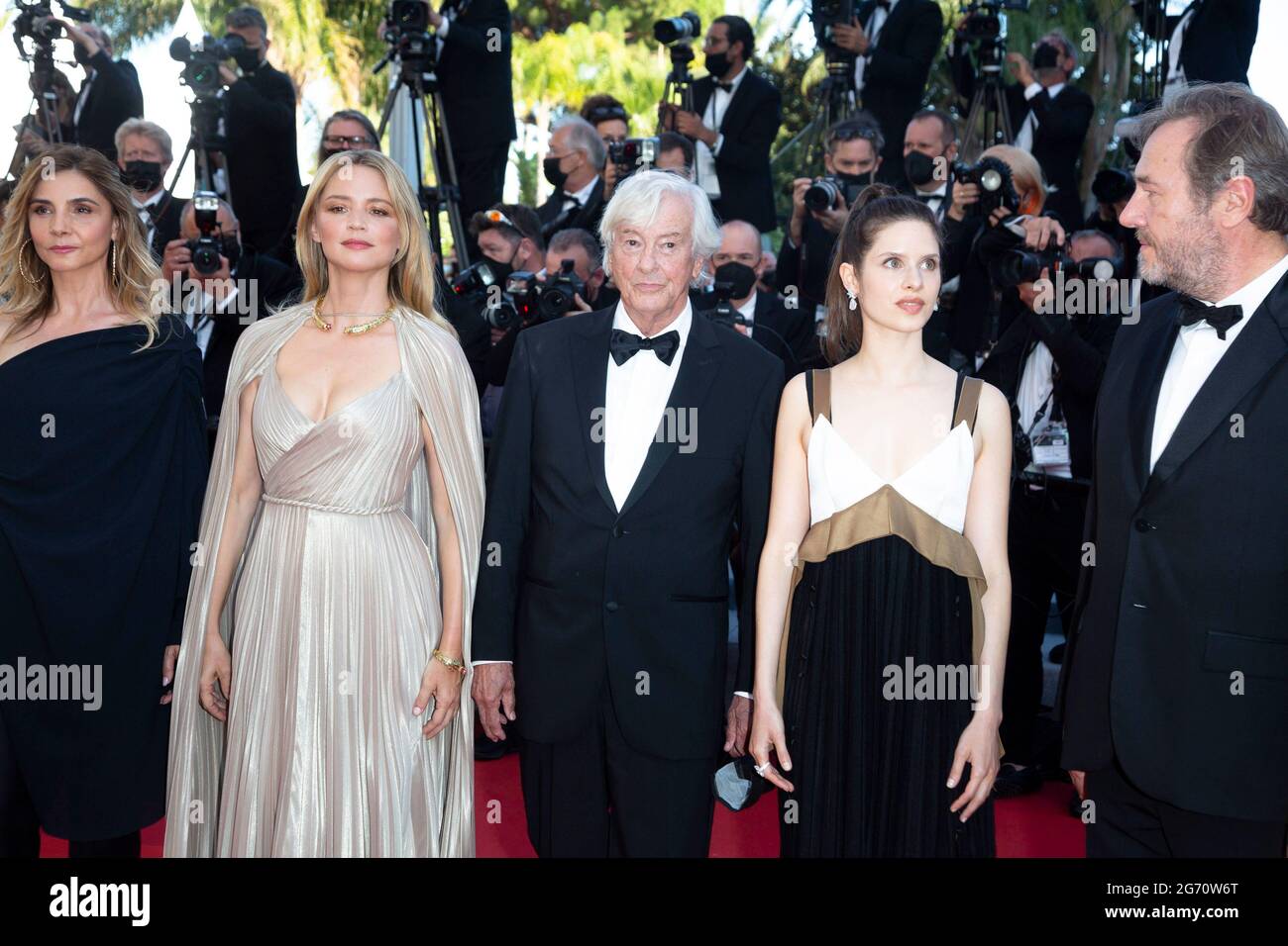 Cannes, France. 09th July, 2021. Virginie Efira (l-r), director Paul