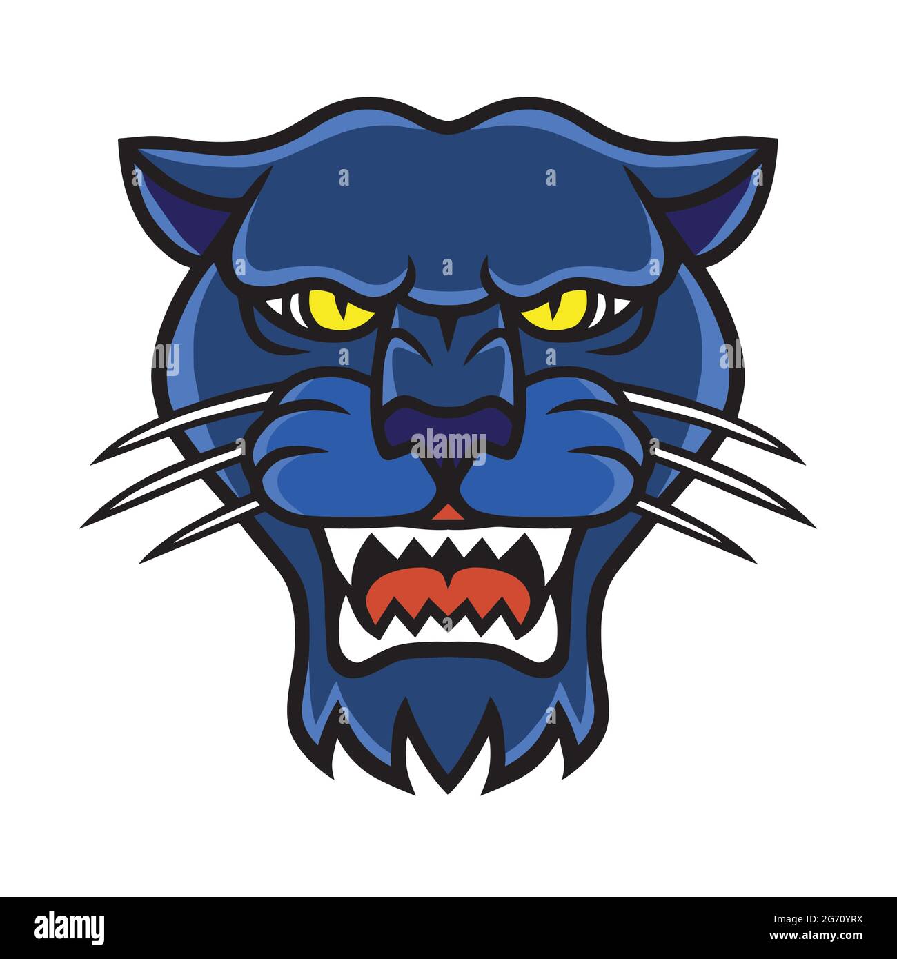 Black Panther Head Logo Vector Stock Vector Image & Art - Alamy