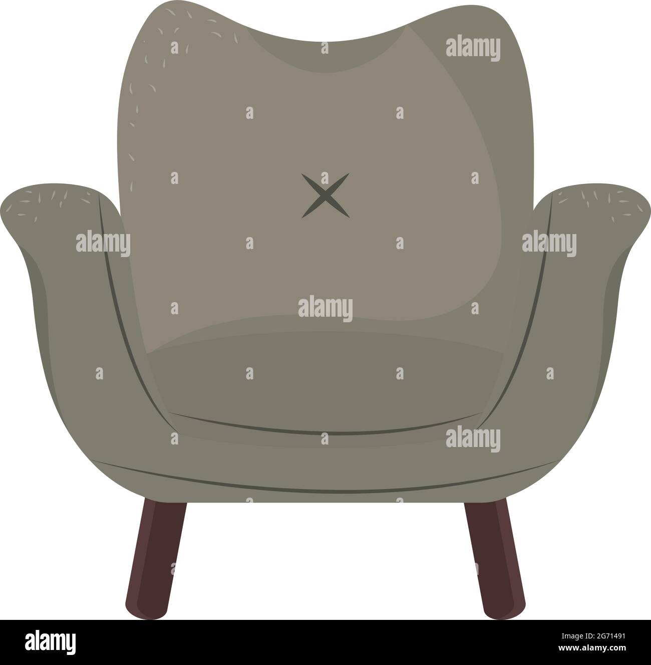 gray armchair interior Stock Vector Image & Art - Alamy