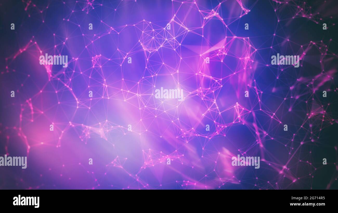 Blue hi-tech background. Technology background. Abstract technology network background. Stock Photo