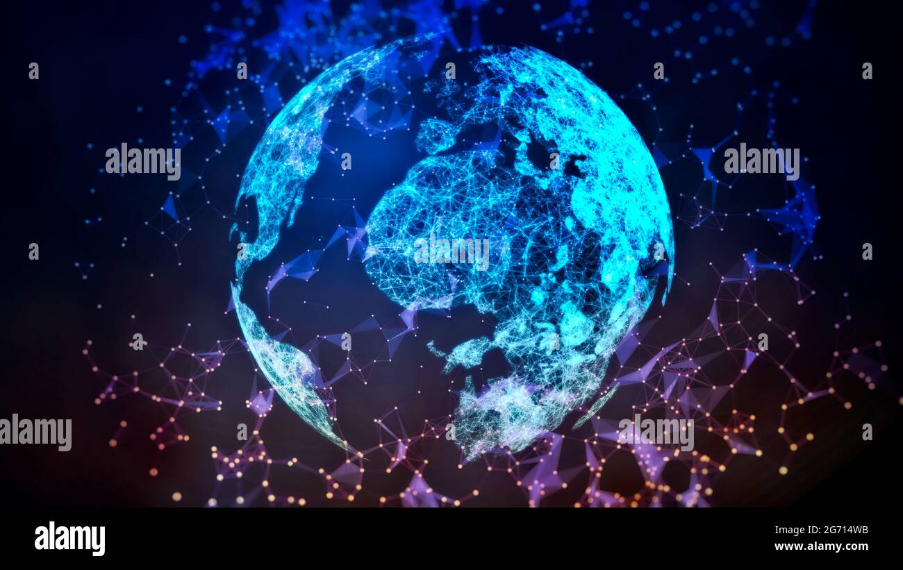 technology background with blue color. technology background images. technology background. abstract technology. Stock Photo