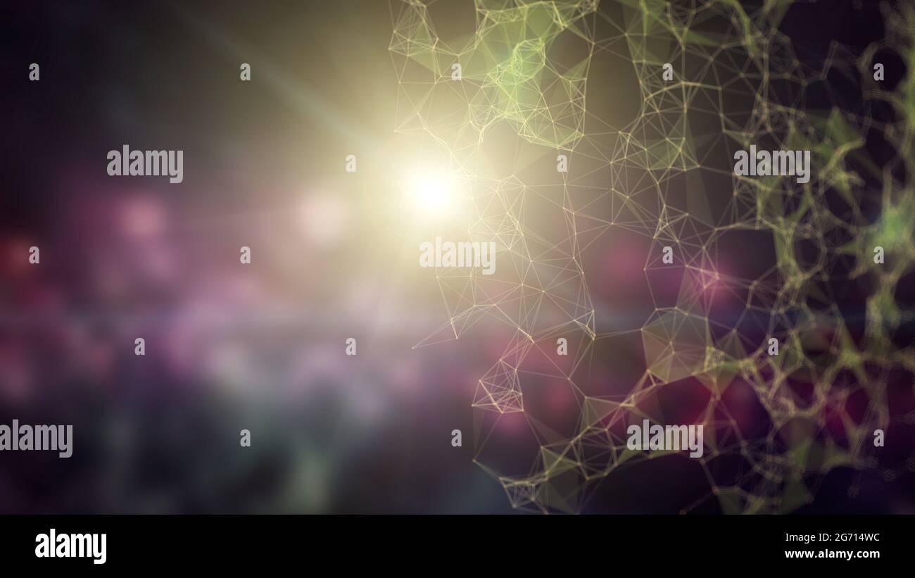 Futuristic technology background. Blue hi-tech background. Stock Photo