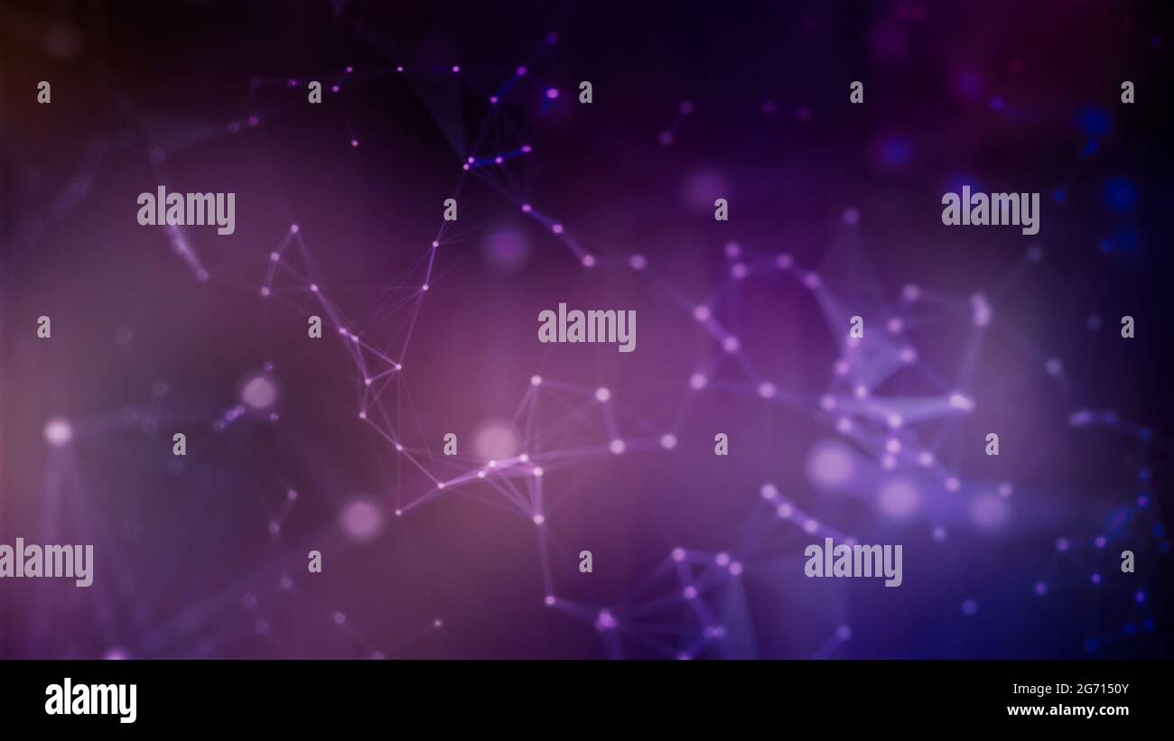 Blue hi-tech background. Technology background. Abstract technology network background. Stock Photo