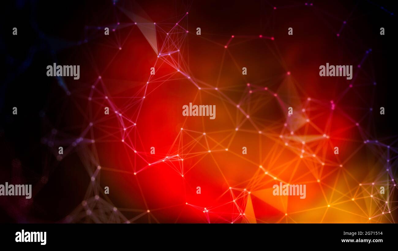 Blue hi-tech background. Technology background. Abstract technology network background. Stock Photo