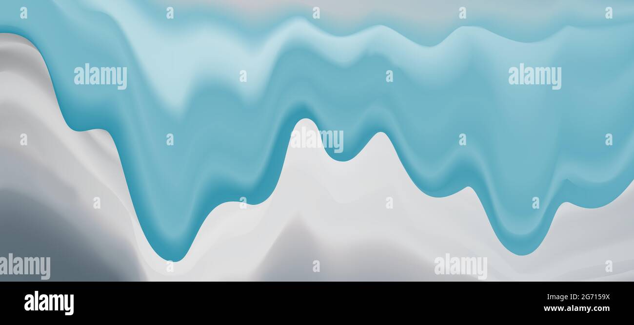 Abstract liquid background design, grey and blue paint flow, artistic ...