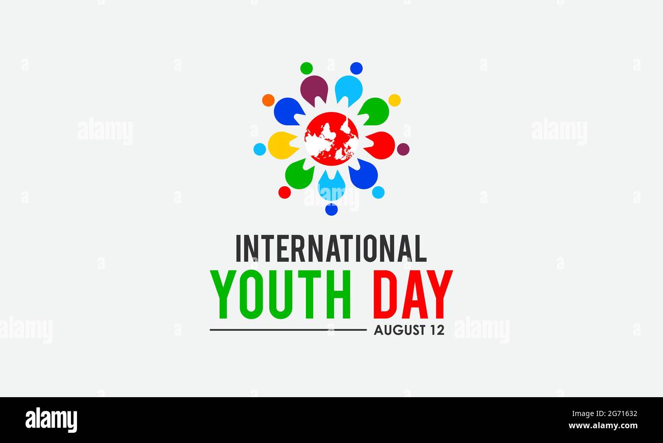 International youth day observed on august every year. Banner, poster,  card, background design. Cultural and legal issues surrounding youth Stock  Vector Image & Art - Alamy