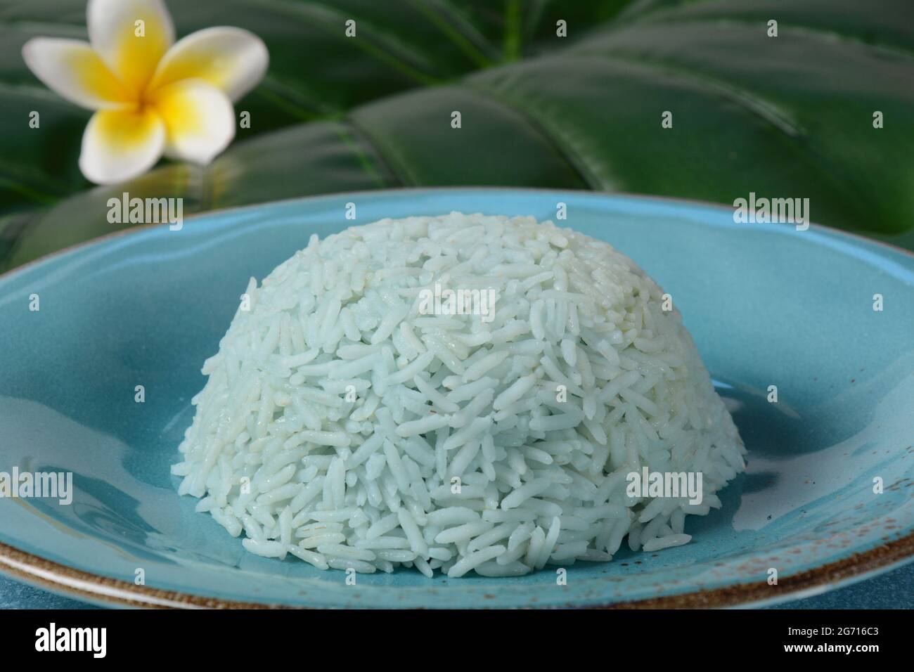Blue Rice made from Butterfly Pea flower(Asian pigeonwings Stock Photo Alamy