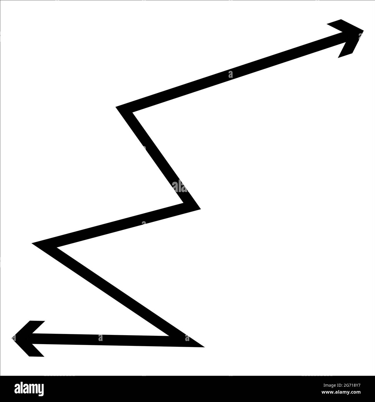 Black Arrow Double Sided Arrow Vector Illustration It Is Directed In Different Directions Stock Vector Image Art Alamy