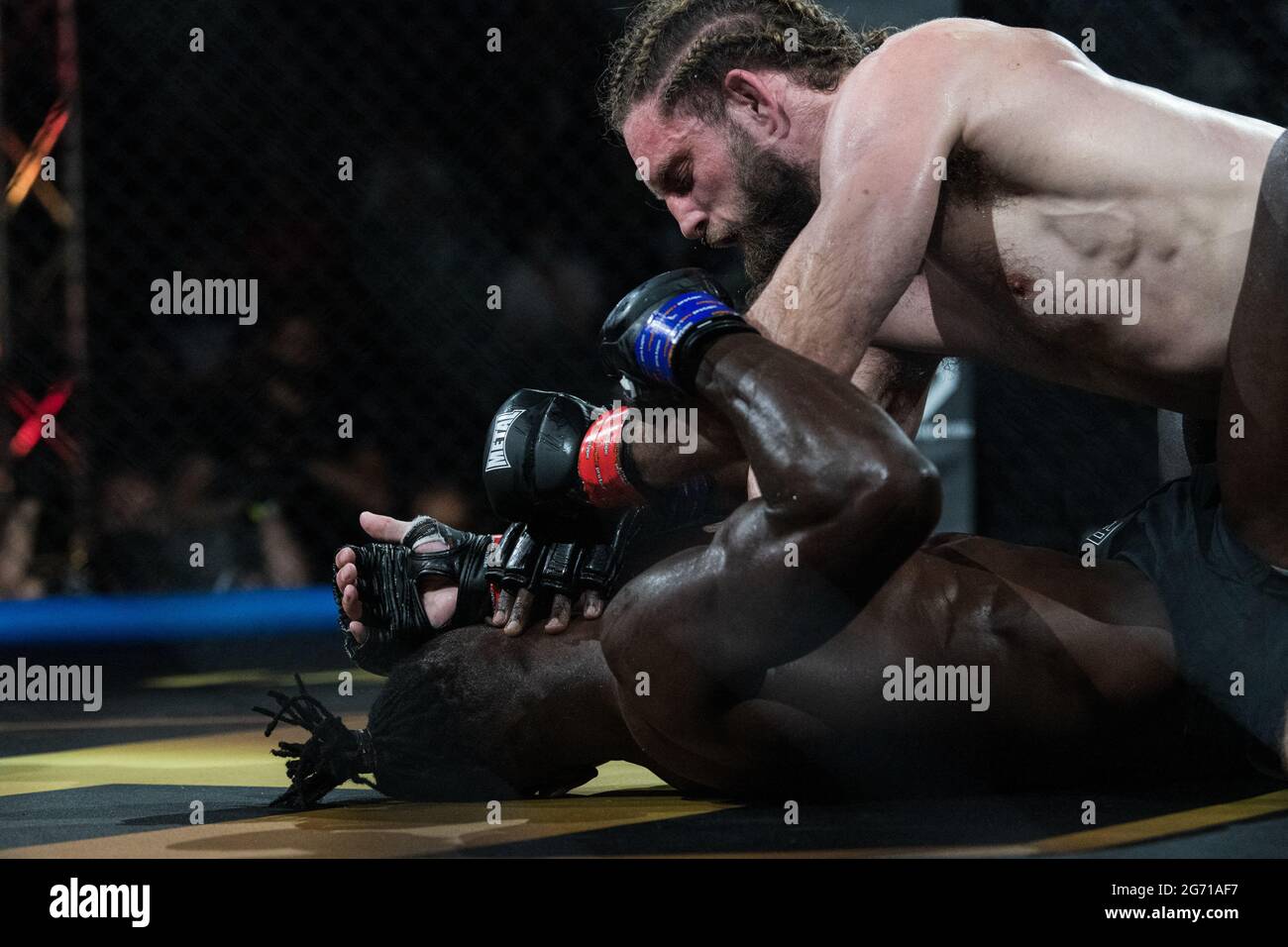 Paris, France. 09th July, 2021. Canadian MMA fighter Alex Morgan fights ...