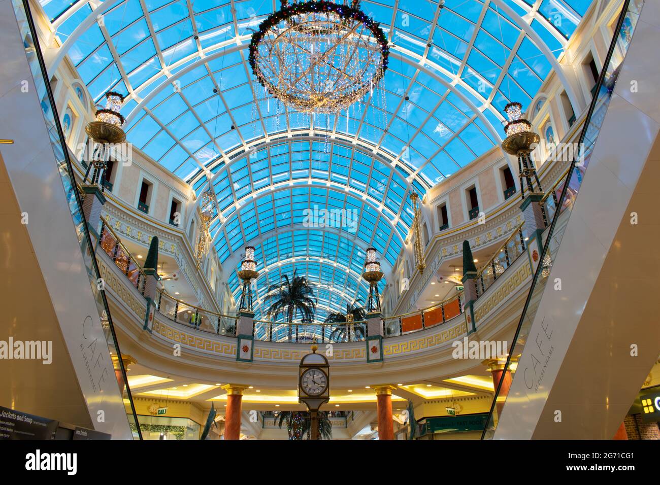 Trafford Centre shopping mall Stretford, Manchester UK  during tier 3 local lockdown Stock Photo