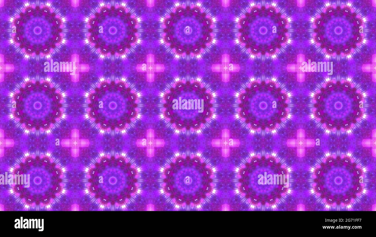 3D rendering of a seamless pattern of colorful geometric shapes and ...