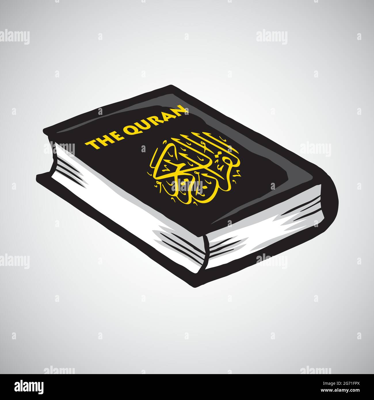 Al Quran Holy Book of Muslims Vector Drawing Stock Vector Image & Art