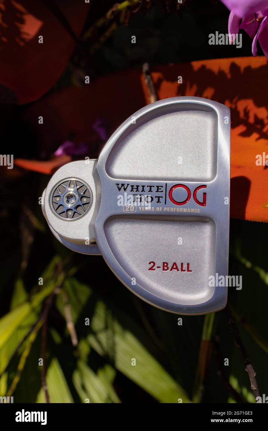 Beautiful putter promotion for a golf shop in Hawaii Stock Photo Alamy