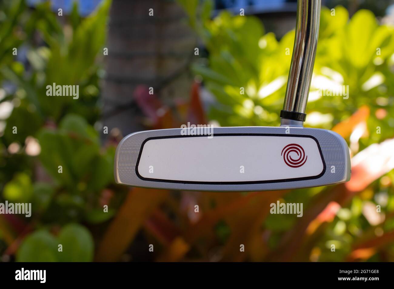 Beautiful putter promotion for a golf shop in Hawaii Stock Photo Alamy