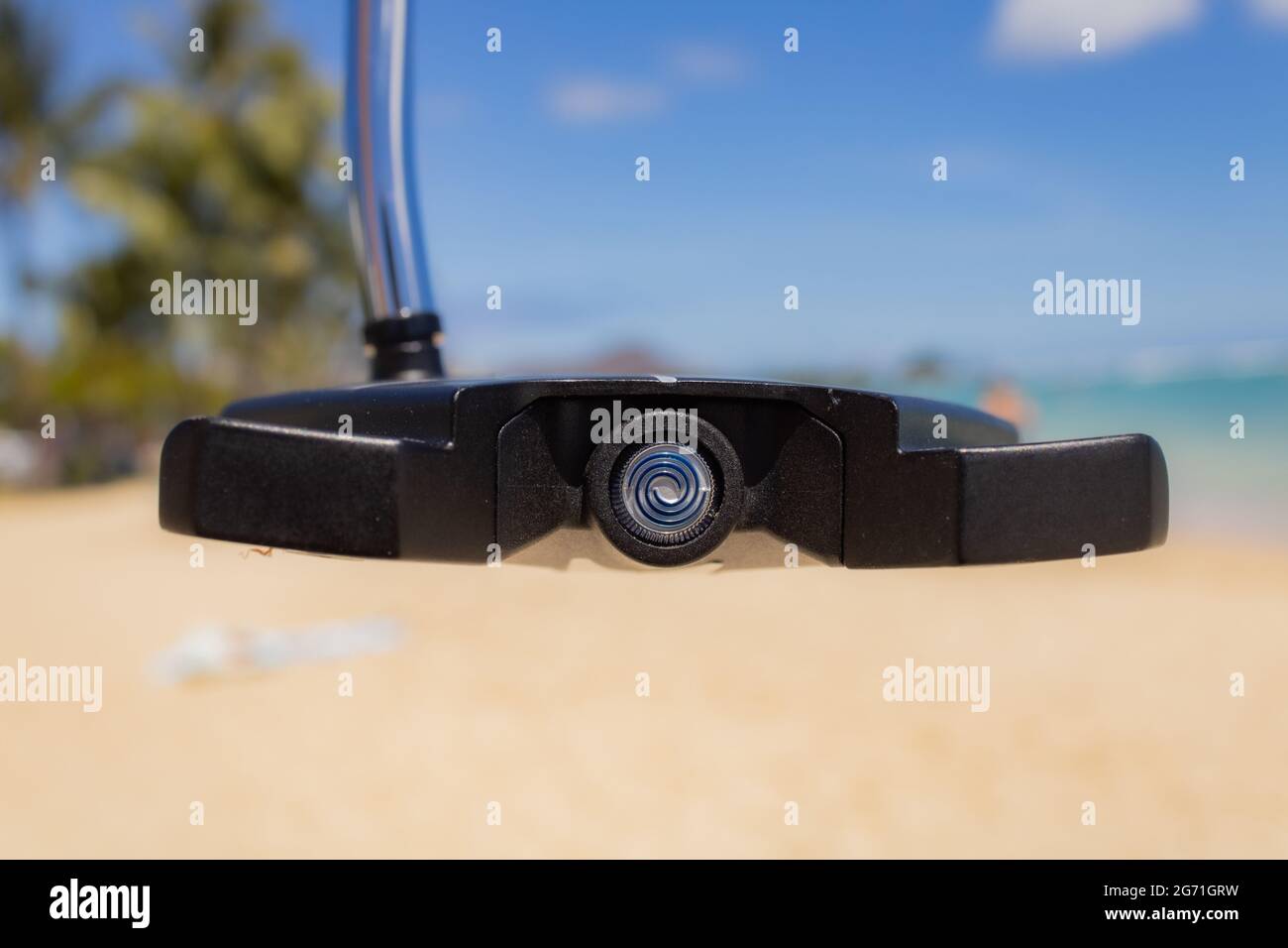 Beautiful putter promotion for a golf shop in Hawaii Stock Photo Alamy