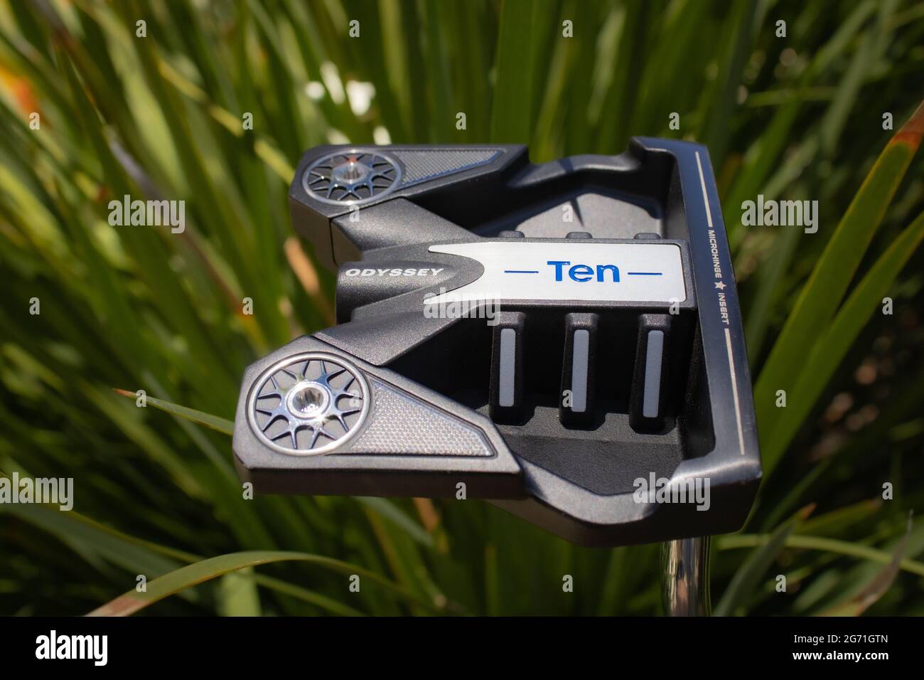 Beautiful putter promotion for a golf shop in Hawaii Stock Photo Alamy