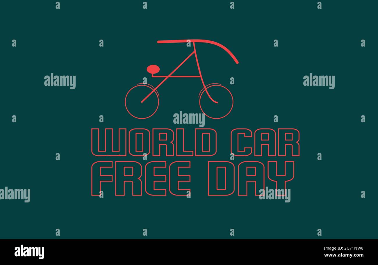 World Car Free Day vector template Stock Vector Image & Art - Alamy