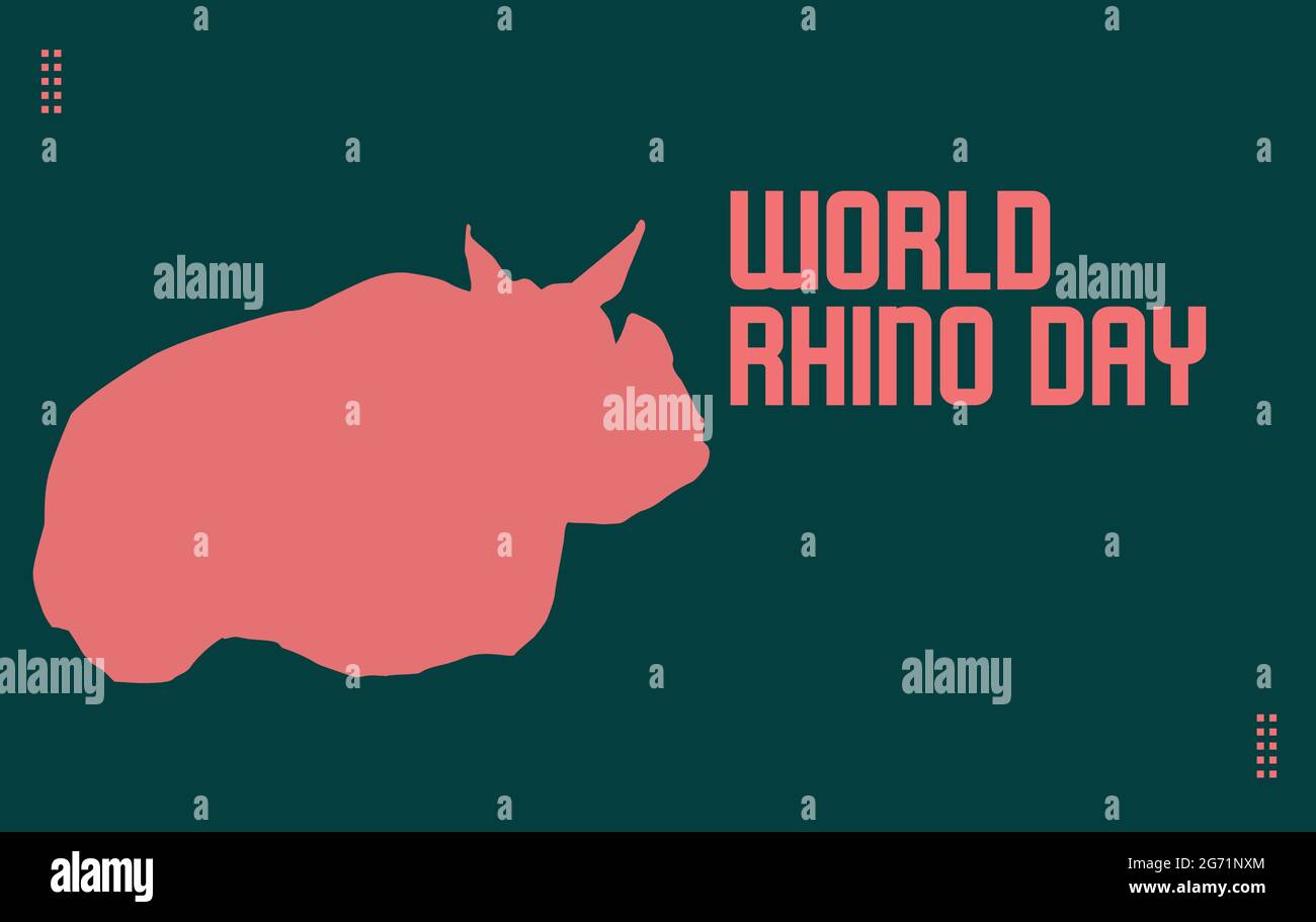 World Rhino Day vector template Stock Vector Image & Art - Alamy