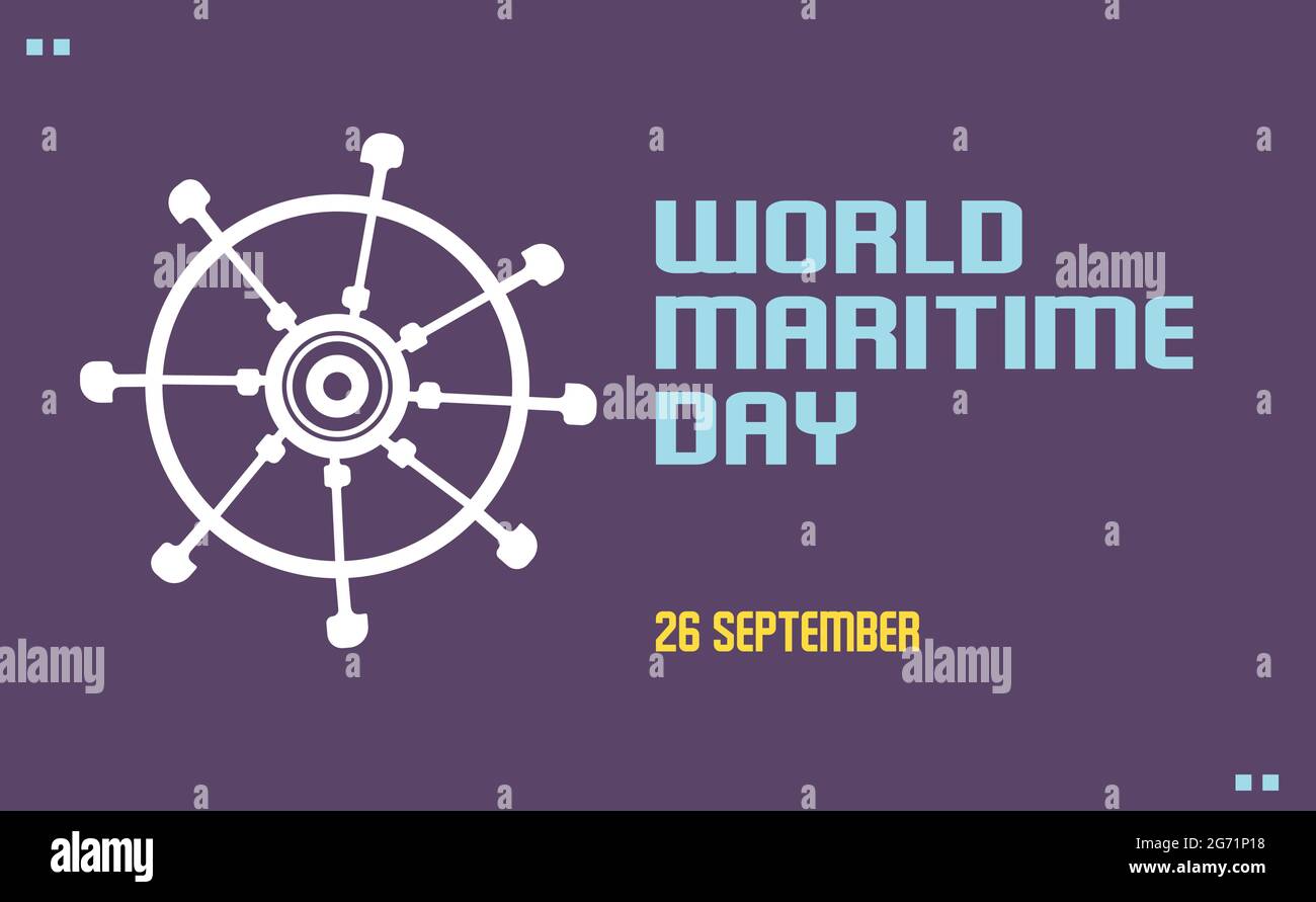 World Maritime Day vector template Stock Vector