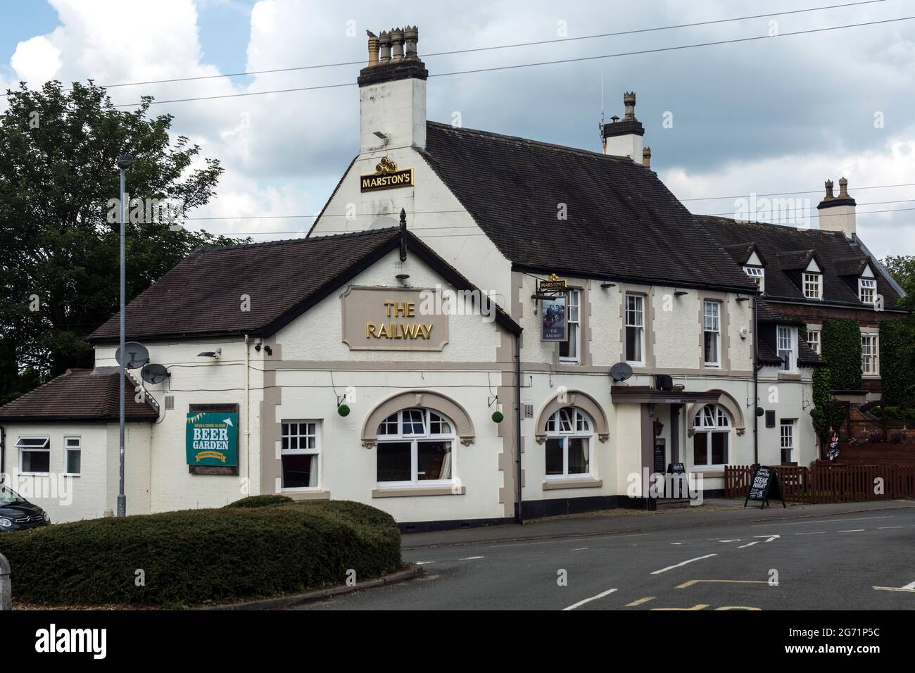 The Railway pub, Shenstone, Staffordshire, England, UK Stock Photo Alamy