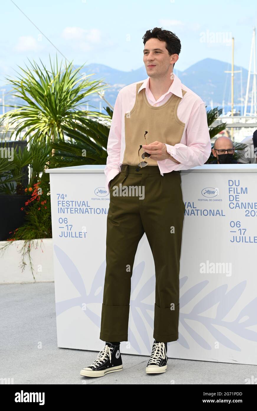 Cannes, France. 10th July, 2021. CANNES, FRANCE. July 10, 2021: Josh O'Connor at the photocall for Mothering Sunday at the 74th Festival de Cannes. Picture Credit: Paul Smith/Alamy Live News Stock Photo