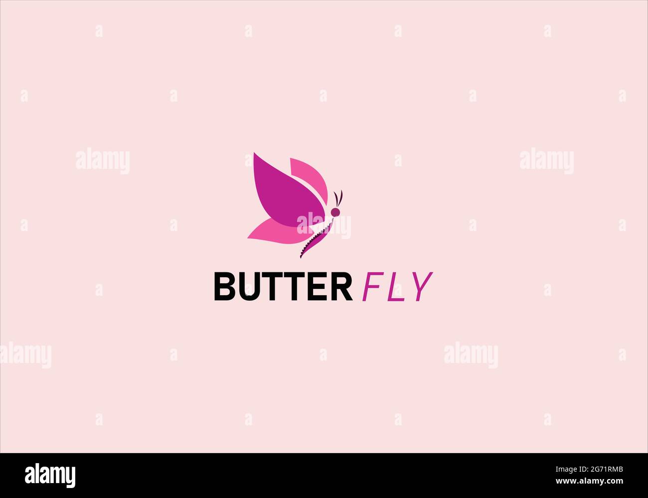 butterfly logo Stock Vector