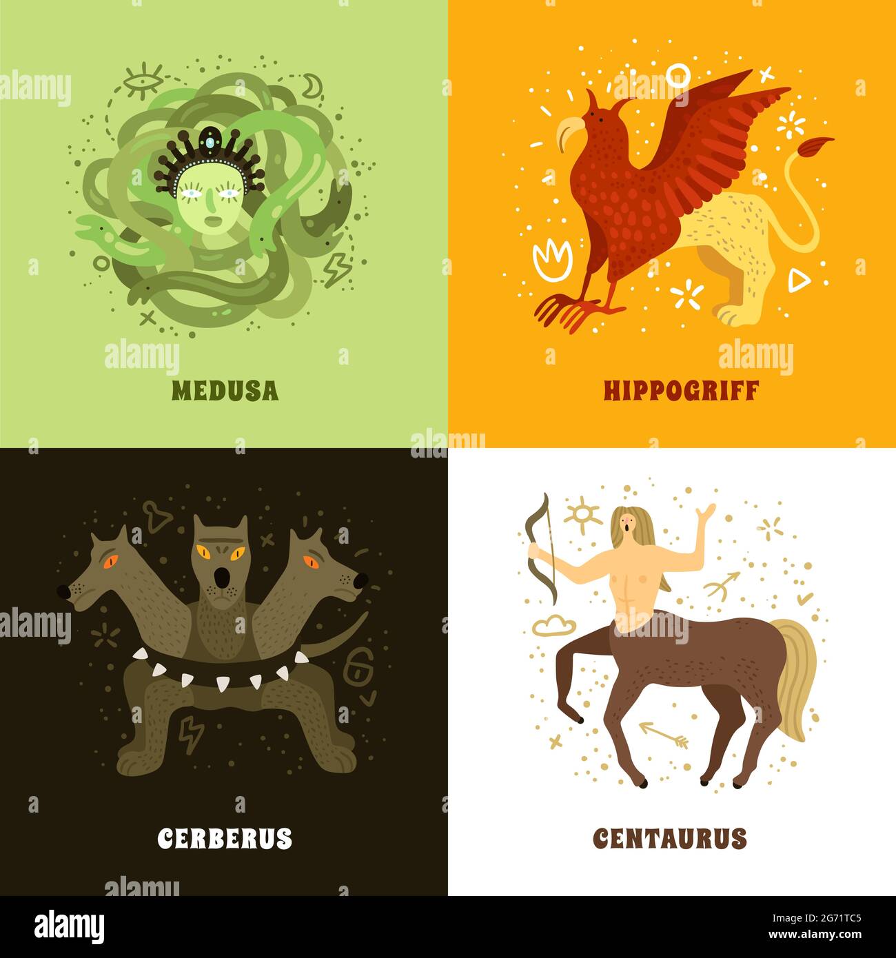 Mythical Creatures Stock Vector Images Alamy Mythical Creatures Stock Vector Images Alamy